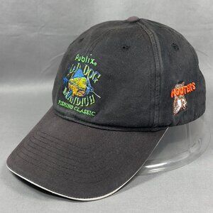 Vtg Mad Dog Mandich Strapback Hat Cap KC Black Fishing Souvenir Promo Dad Mens